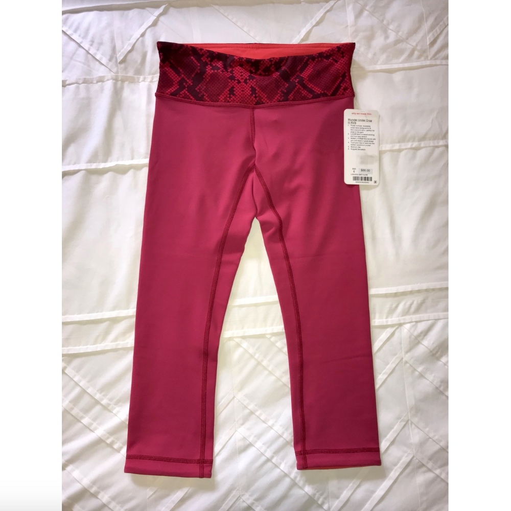 Lululemon Wunder Under Crop iii Reversible NWT